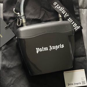 Palm Angels Padlock Bag w/ Branded detachable strap.